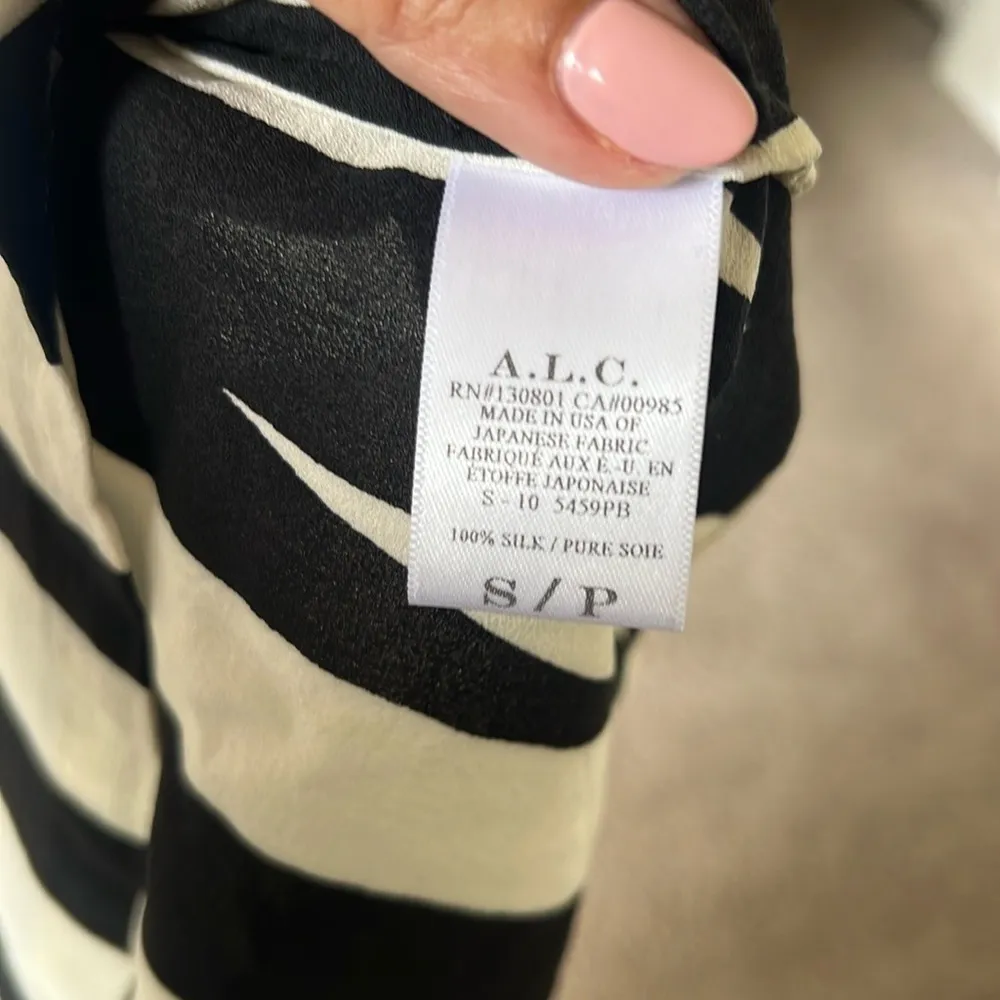 A.L.C Resort Striped Two Silk Piece Outfit - Image 9