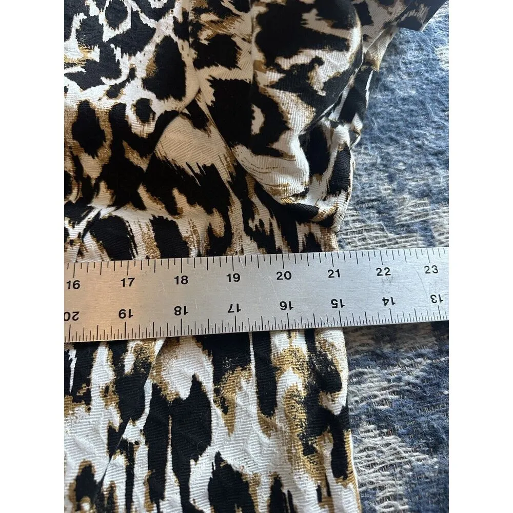 RQT Woman Blazer Black/Brown/Cream Ikat Print 3/4 Sleeve Size 1X NEW Artsy City - Image 7