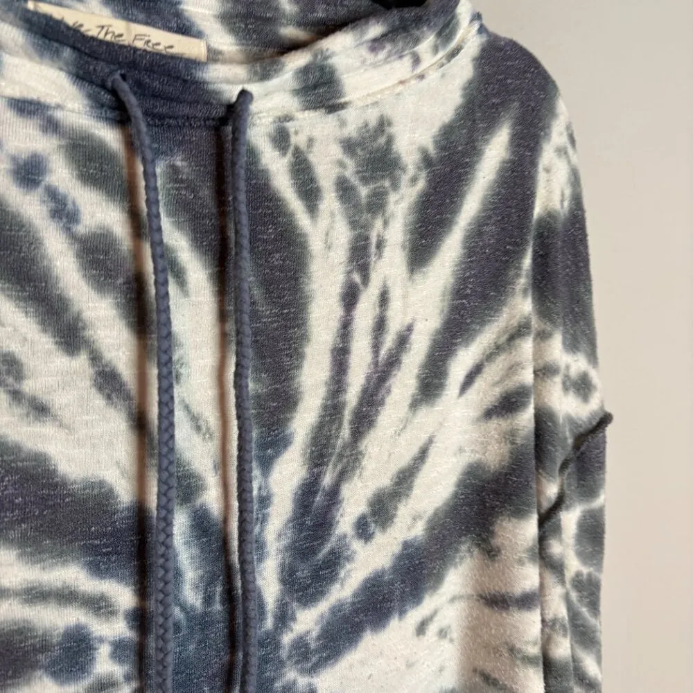 We The Free Blue Best Catch Tie Dye Tunic Top - Image 3