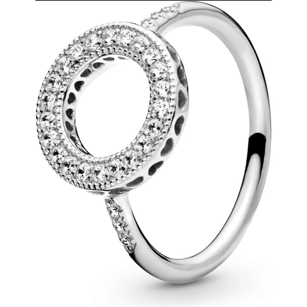 NEW Women's Halo Heart Pave Simulated Diamond 925 Sterling Silver Ring‎ Size 6 - Image 11