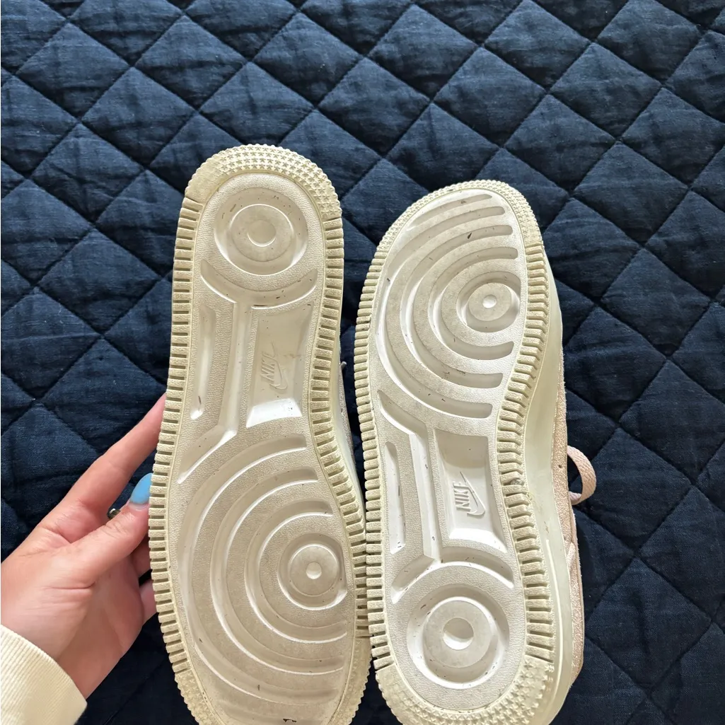 Nike Women's Air Force 1’s Soft Pink Sneakers - Image 6