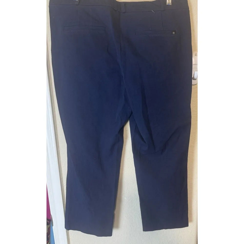 Banana Republic Pants Womens 12 navy blue cropped ankle business casual career - Image 4