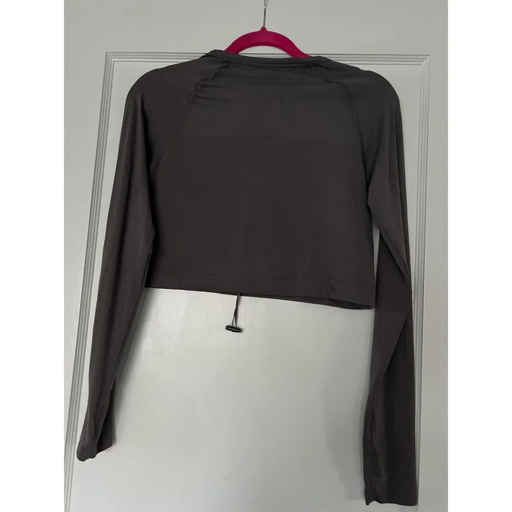 Gymshark Women's Cropped Long Sleeve Top - Size S - Image 2