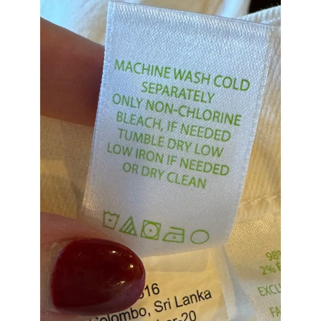 Lilly Pulitzer Jeans Women 8 White Cotton High Rise Ankle Pants‎ Preppy Coastal - Image 13