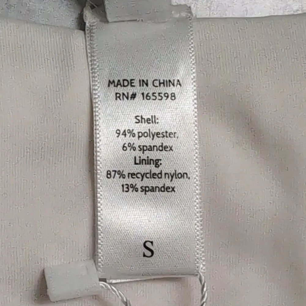 Andie 90s High Waisted Bikini Bottom Coconut (White / Cream) Textured S New - Image 8