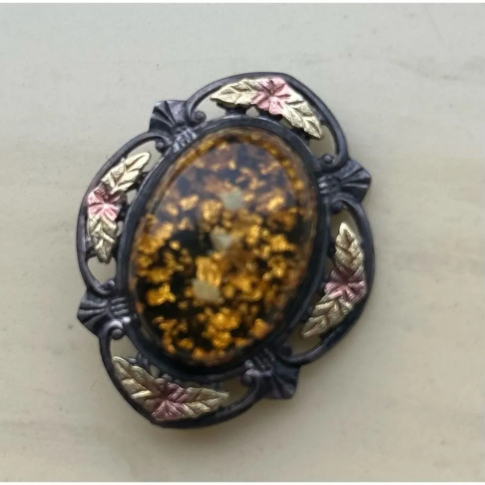 Vintage hallmarked signed L.S.P. Co. Brooch | sterling signed with gold filled o Silver - Image 7