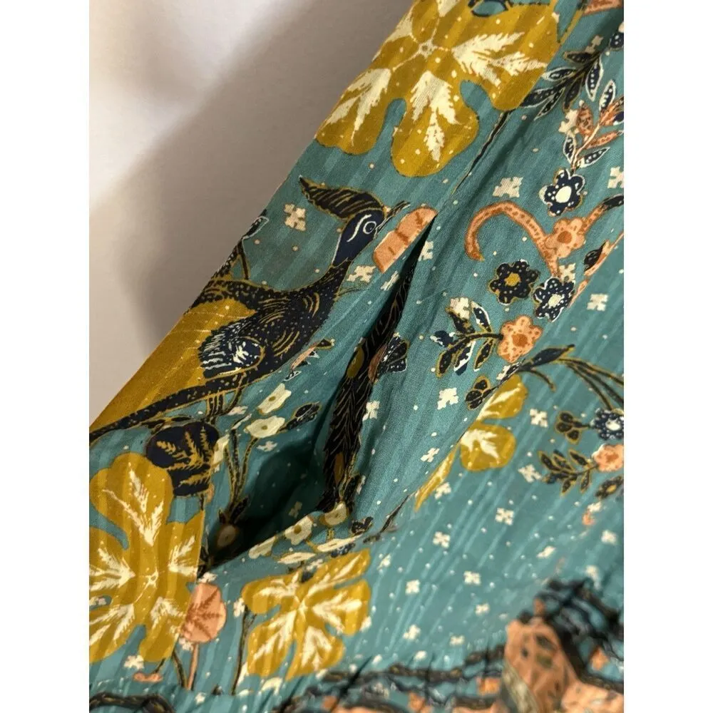 Ulla Johnson Etta Dress Peacock Print - Sundress Or Coverup - Size 0 - Image 5