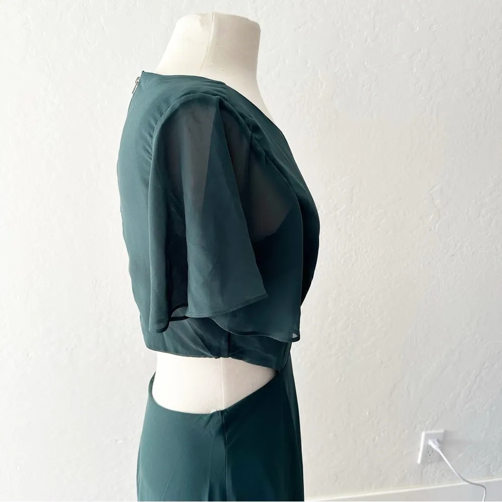 Lulus Garden Bliss Emerald Green Cutout Maxi Dress NWT | Medium - Image 8