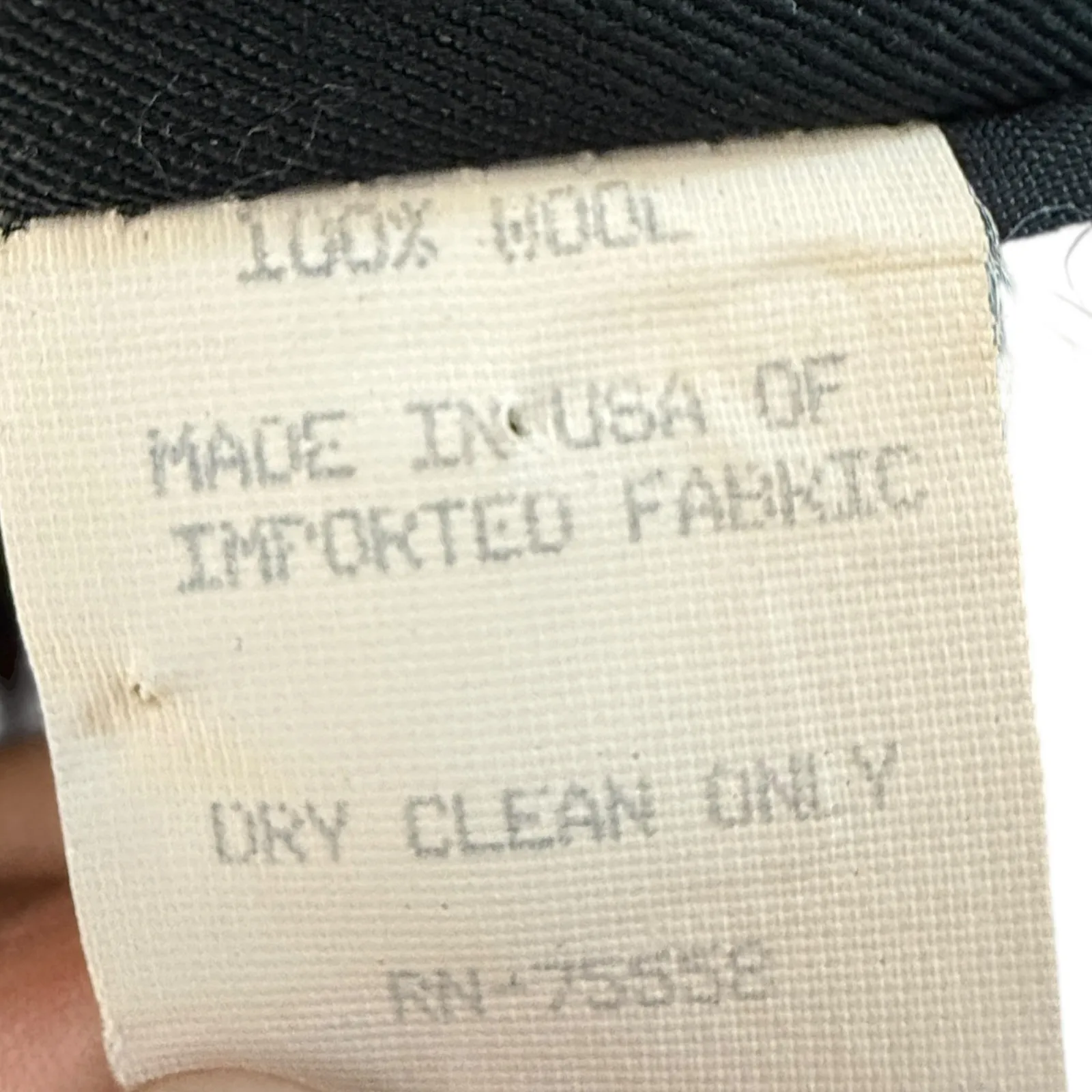 Neiman Marcus VTG Black Double Breasted Blazer Gold Button Blazer 100% Wool Sz 8 - Image 10