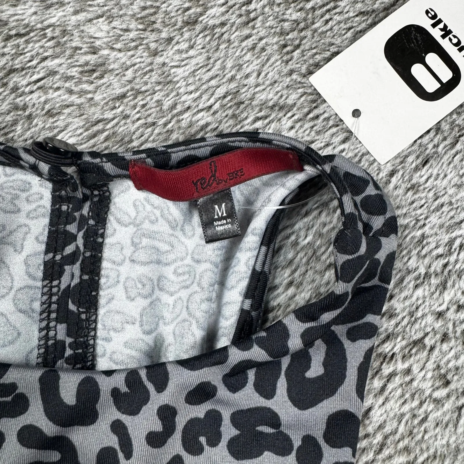 NWT BKE Red Printed Racerback Tank Women's Medium - Image 6