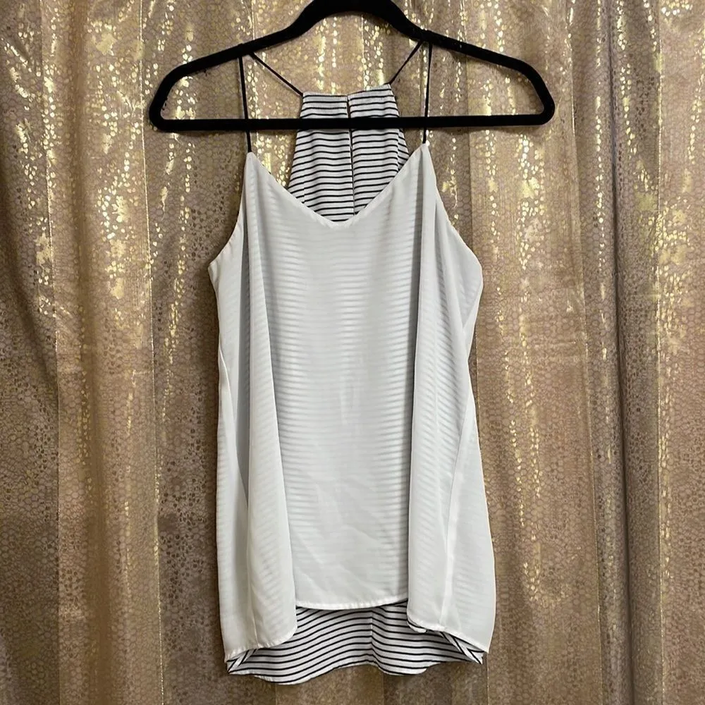 Express reversible black and white striped Barcelona cami, size S - Image 5