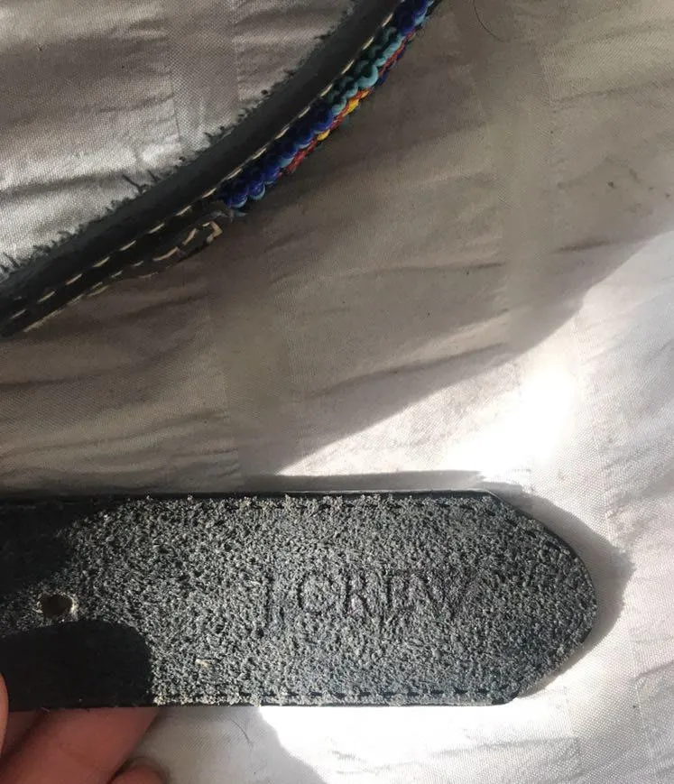 J.Crew Black Leather Beaded Belt - Image 7