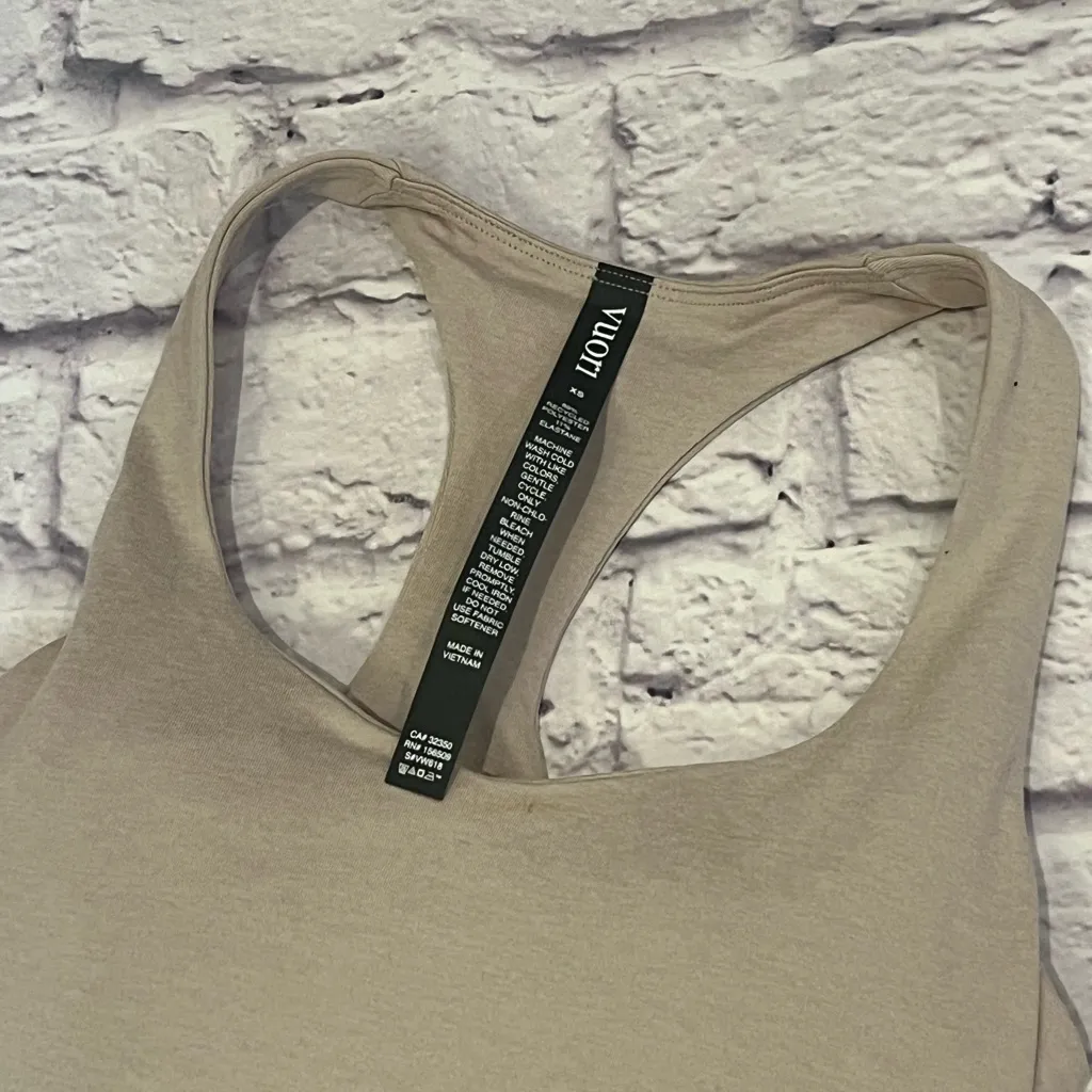 Vuori Halo Racerback Dress ecru grey cream dress XS - Image 2