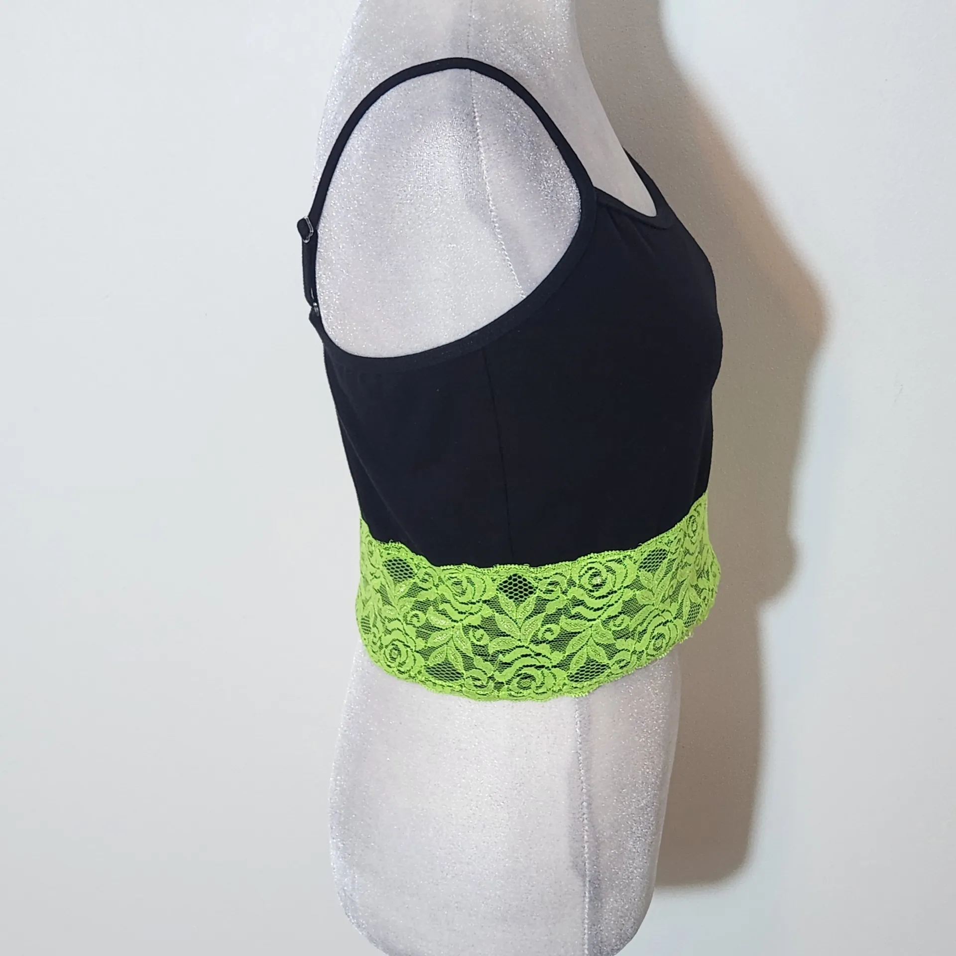 Balera Dancewear Black and Green Matching Set Size Adult Medium - Image 3