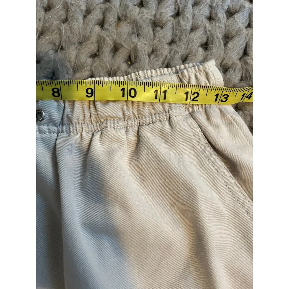 Vintage basic edition high waisted mom shorts beige size med - Image 3
