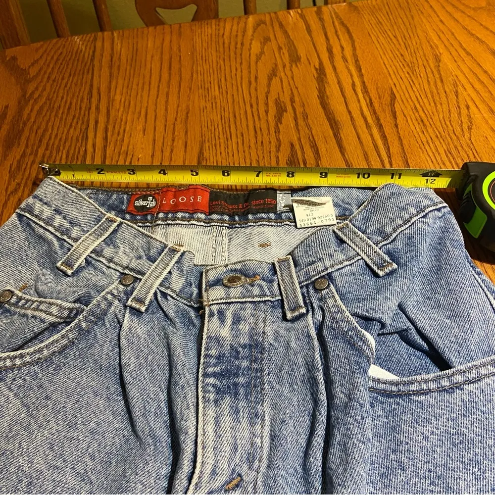 Levi Silver Tab Jean Shorts Size 28 100% Cotton - Image 8