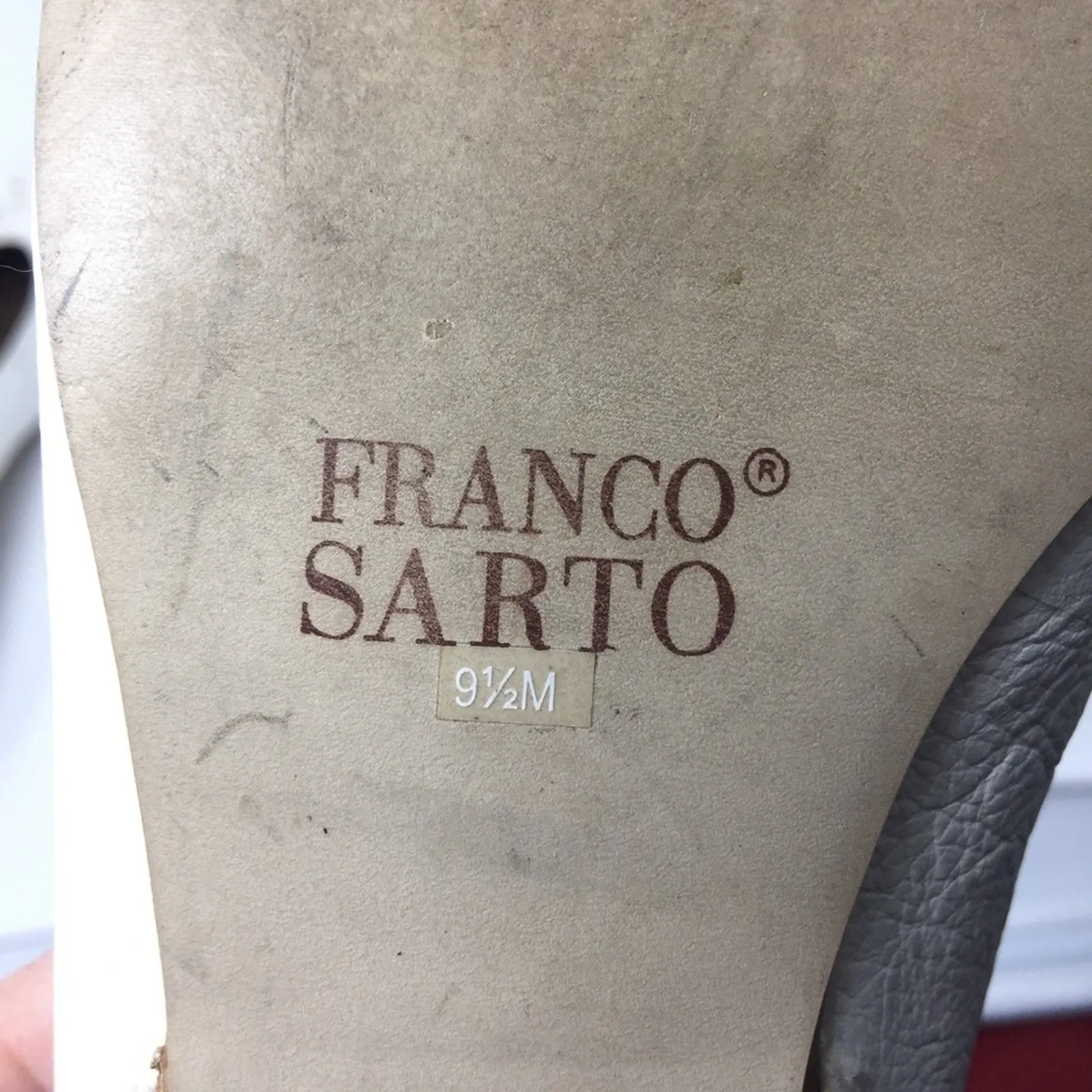 Franco Sarto Flats Size 9.5M Leather Buckle Cutout - Image 8