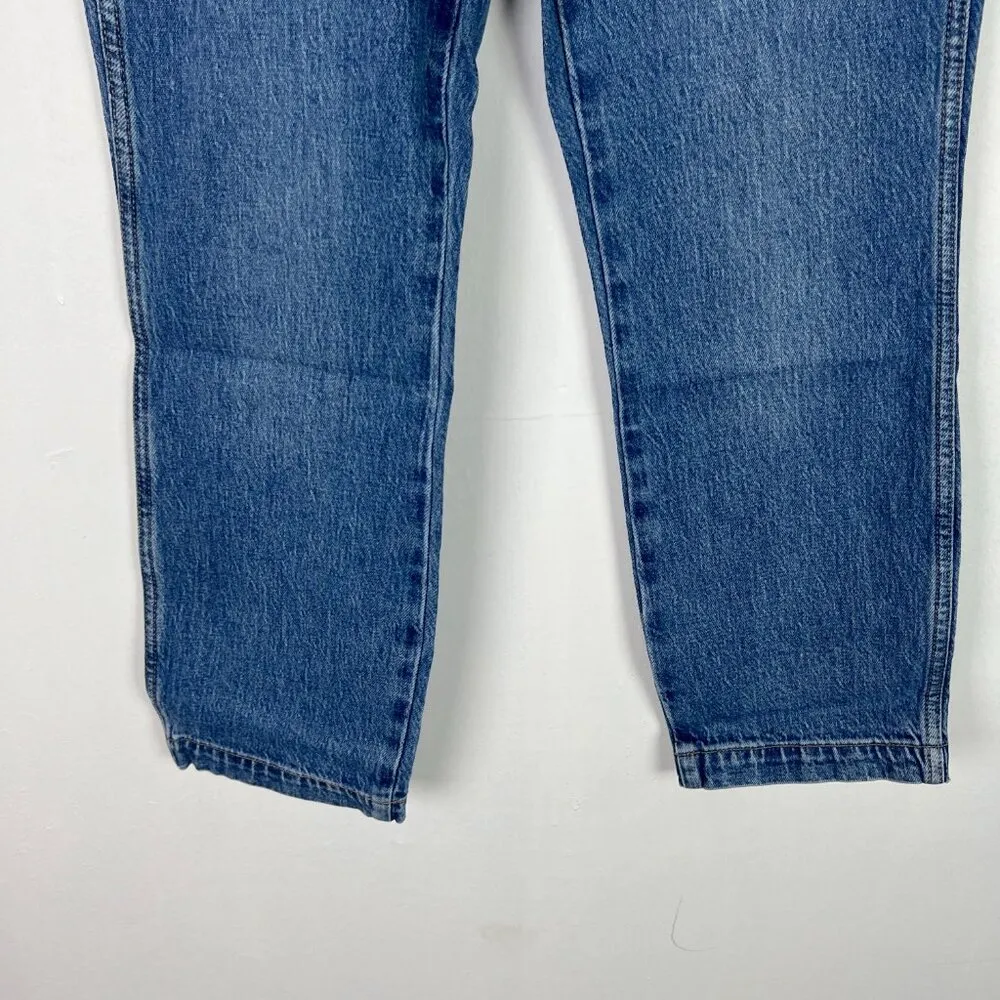 NWT J. Crew Factory Patch Pocket Cropped Straight Leg Jeans Size 27P 27 Petite Blue - Image 3