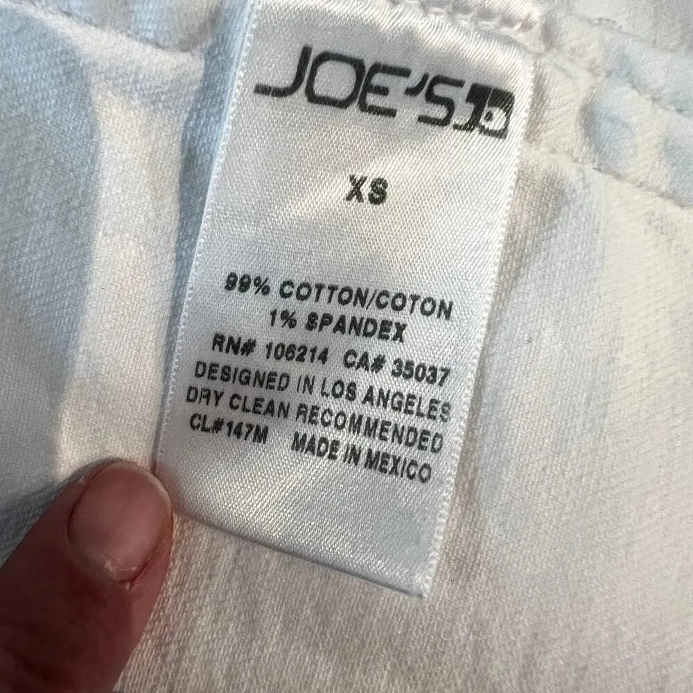 Joe's Jeans Womens Boyfriend Denim Jacket Long Sleeve Denim Jacket White XS - Image 7