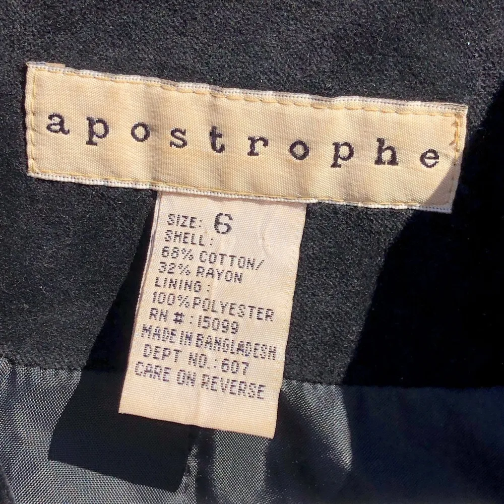 Aeropostale Black Cotton Blend Velvet Jacket 6 - Image 2