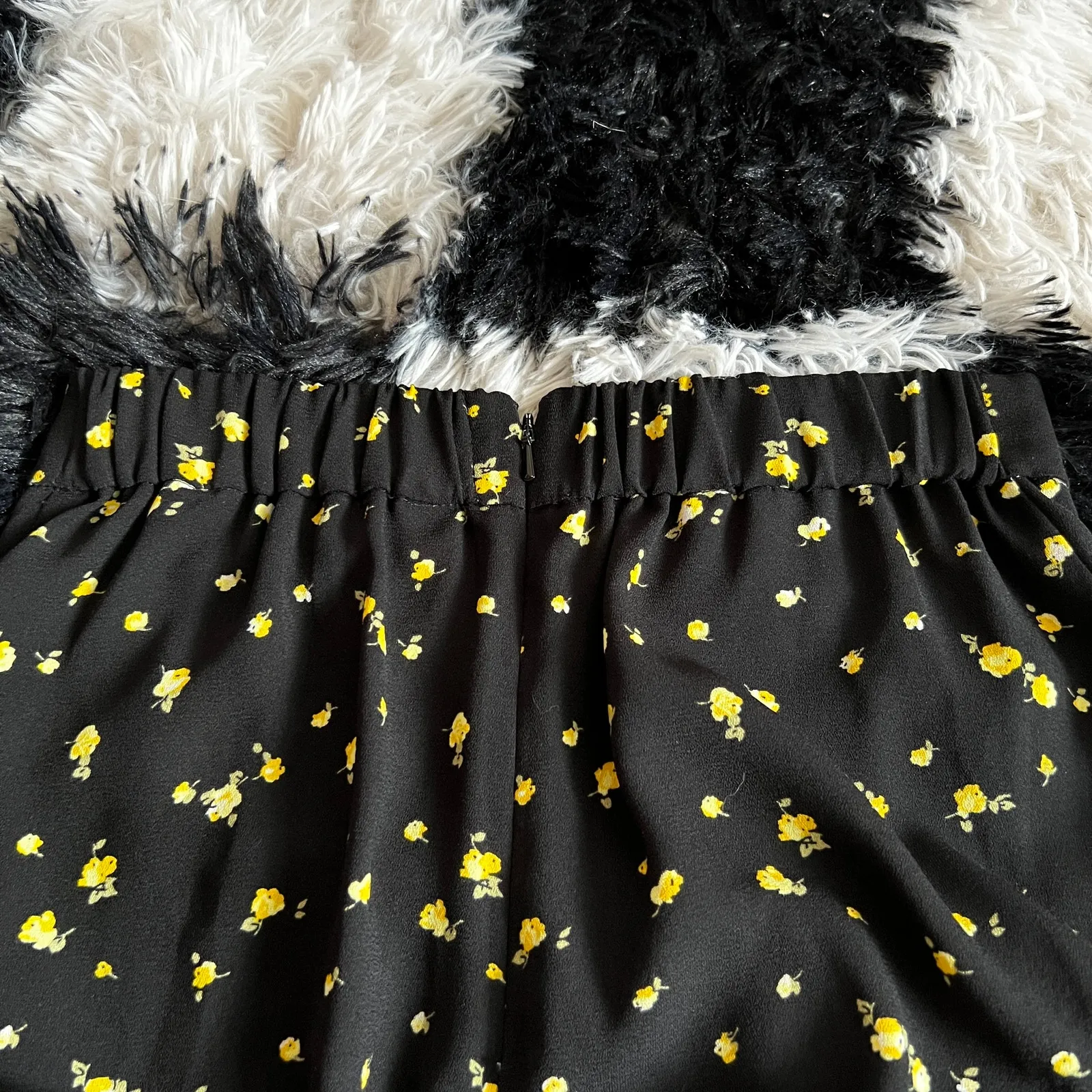 Black‎ Floral Button Maxi Skirt Boho Cottagecore Romantic Prairie Fairycore XS Black - Image 7
