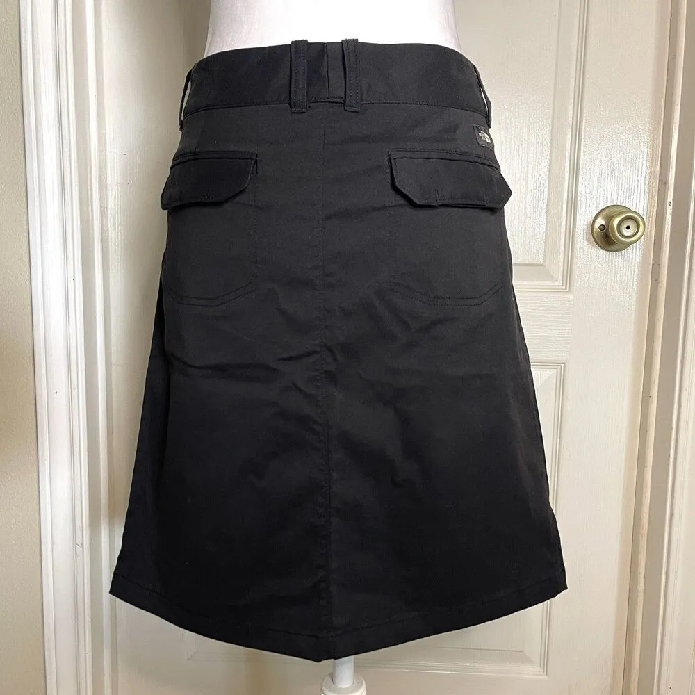 The North Face Skirt Womens 4 Black Athletic Golf Preppy Stretch Zipper Pocket - Image 3