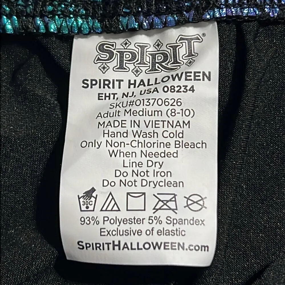 SPIRIT HALLOWEEN sz medium (8-10) pull on skirt iridescent scale mermaid skirt - Image 4