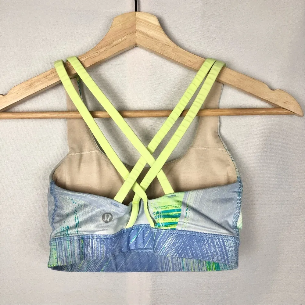 Lululemon Energy Sports Bra in Wind Chill White Lullaby & Ray 2 - Image 8