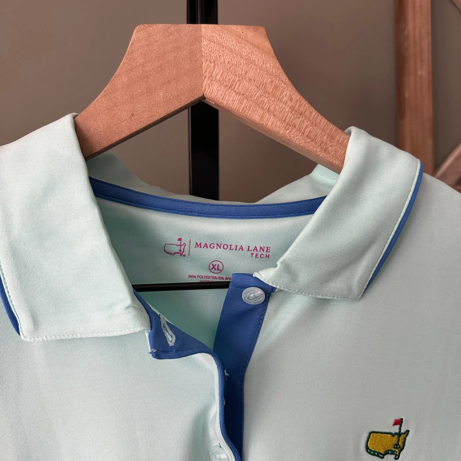 Master’s Magnolia Lane Tech Polo XL NWT Womens Blue - Image 3