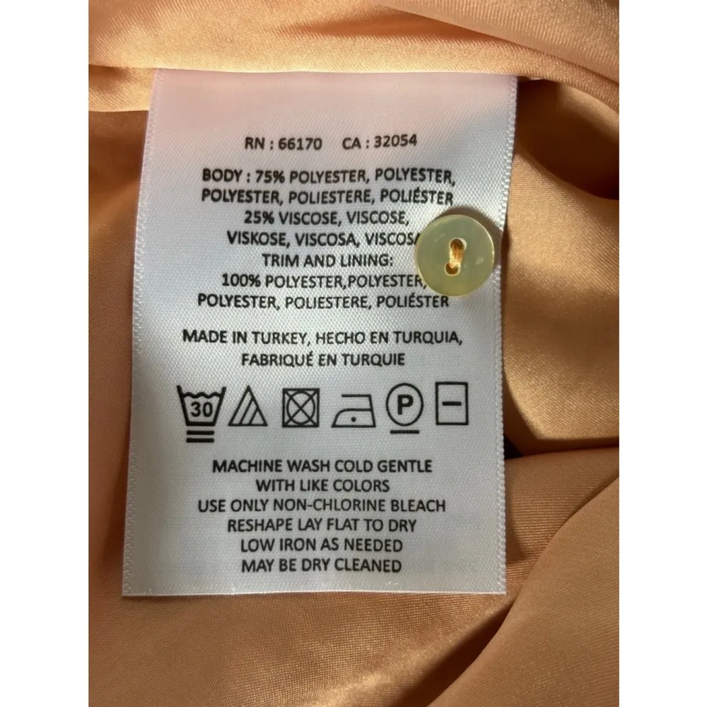 Anthropologie Akemi + Kin Embellished Abstract Tank Top‎ Size XS Peach Pink Blue - Image 9