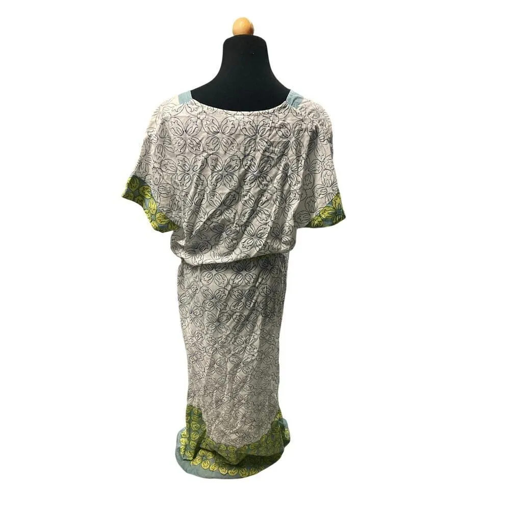 Regina Donde block print dress size medium White - Image 5