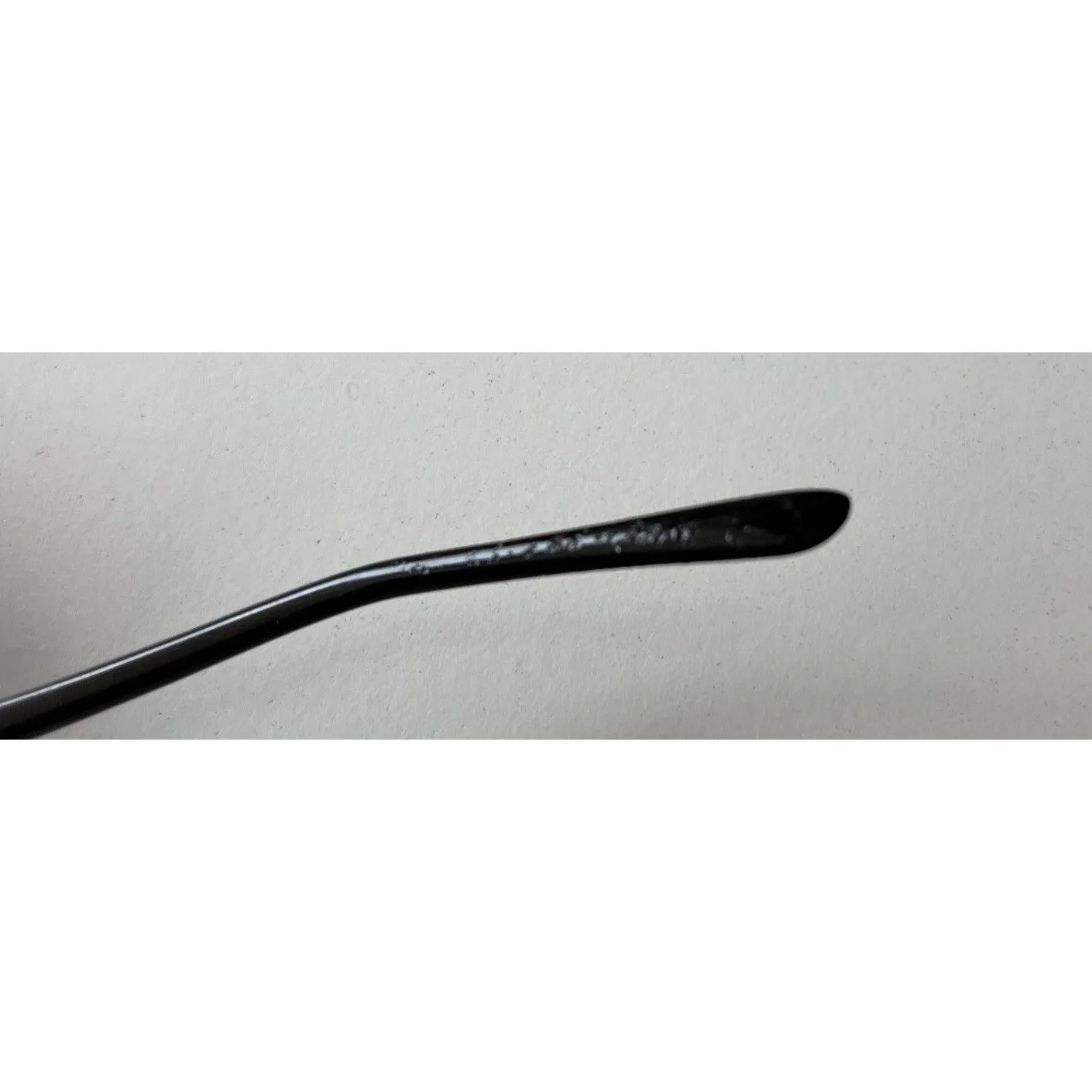 Unbranded 1990s Retro Mod Black Oval Slim Narrow Frame hand polished Sunglasses - Image 6