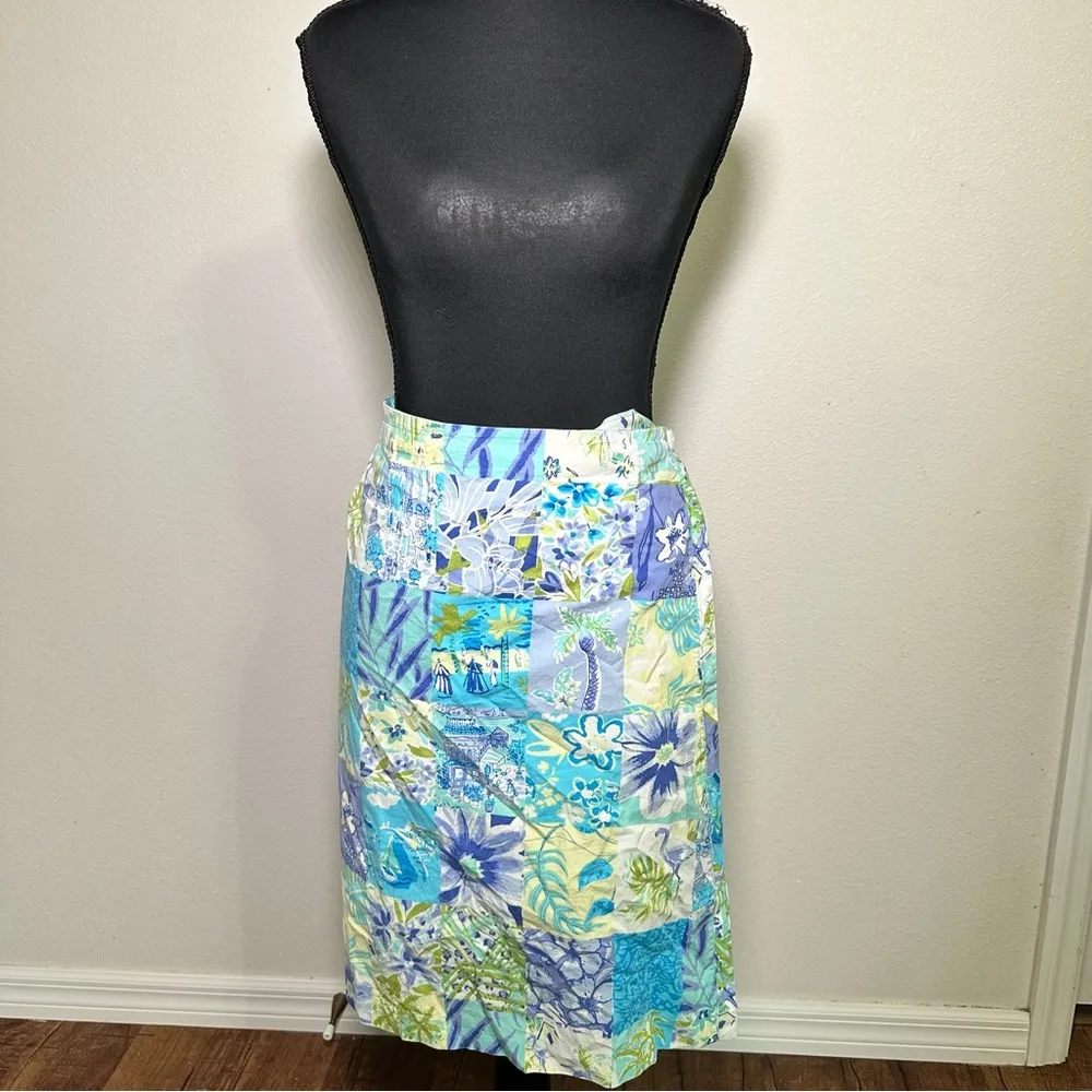 ELCC Vintage Floral Patchwork Skort - Image 2