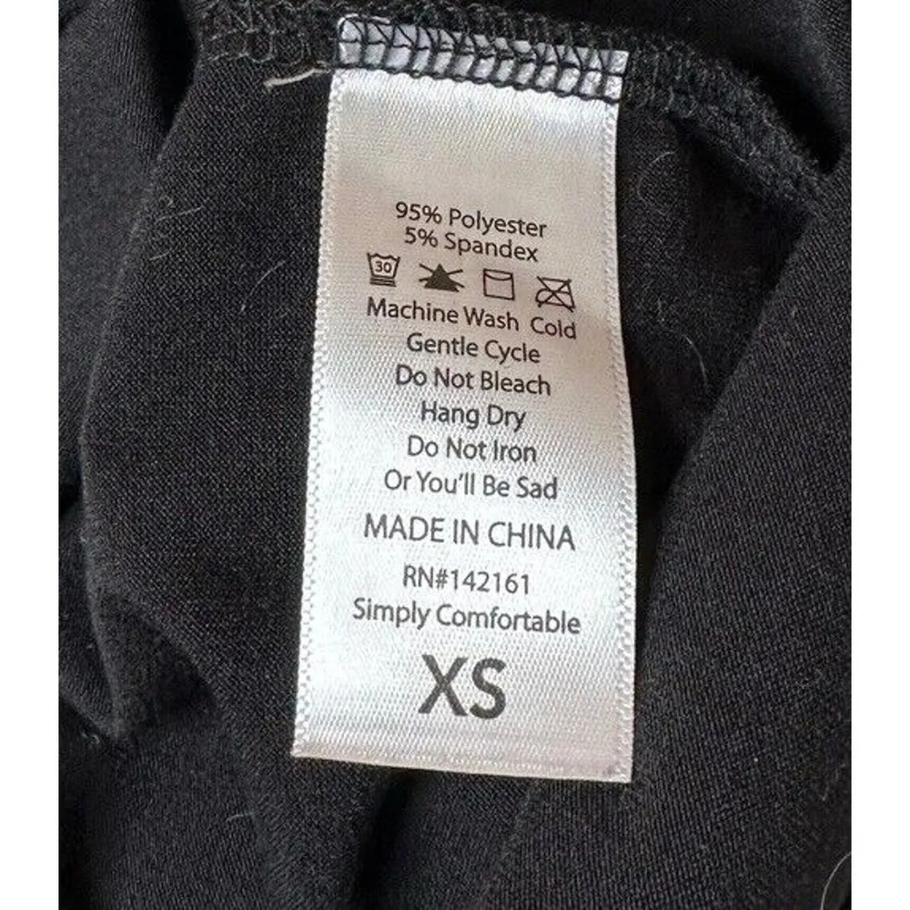 LuLaRoe Amber Hoodie Size XS Flag Red White Blue Patriotic Americana Black - Image 9