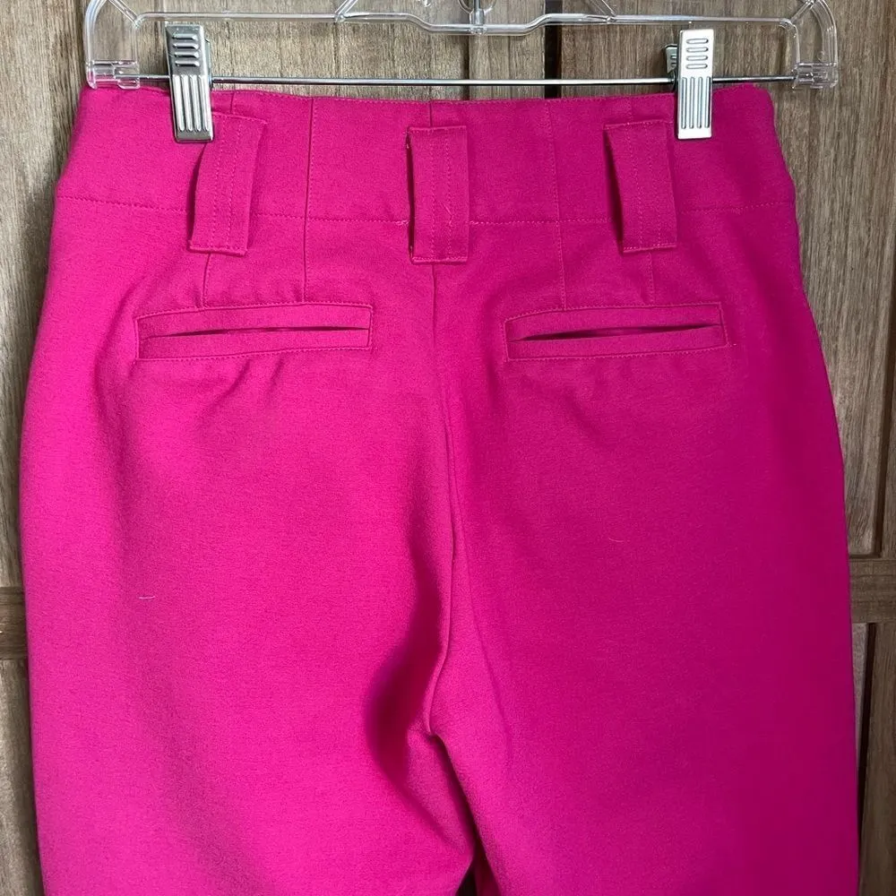 EUC Fate Fuchsia Flare Leg crop pant. Pink - Image 2