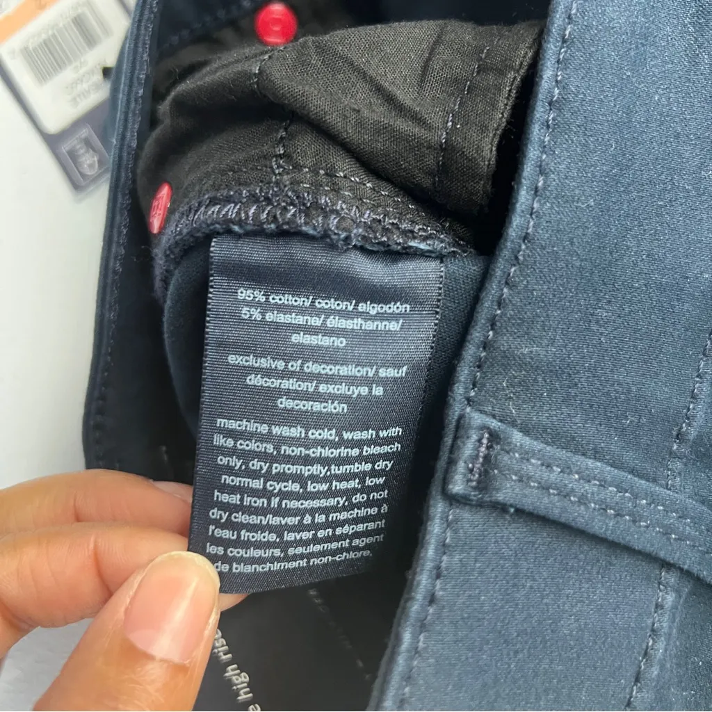 Tommy Hilfiger Lafayette Navy Blue Stretch High Rise Flare Pants NWT Size 2‎ - Image 12