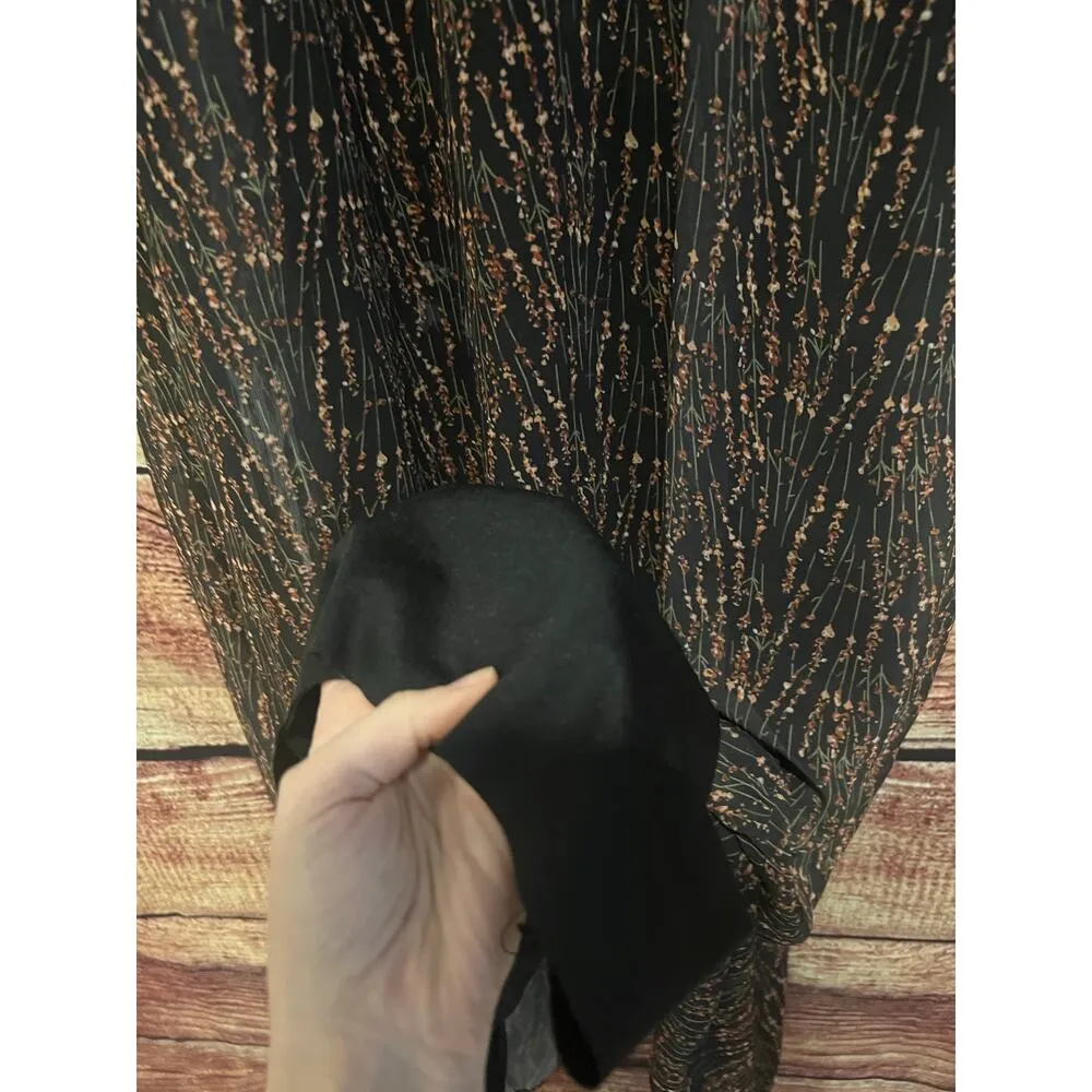 Aynaz Made in Turkey Shift Lined Long Sleeve Maxi Dress Christmas Holiday 14 XL - Image 3