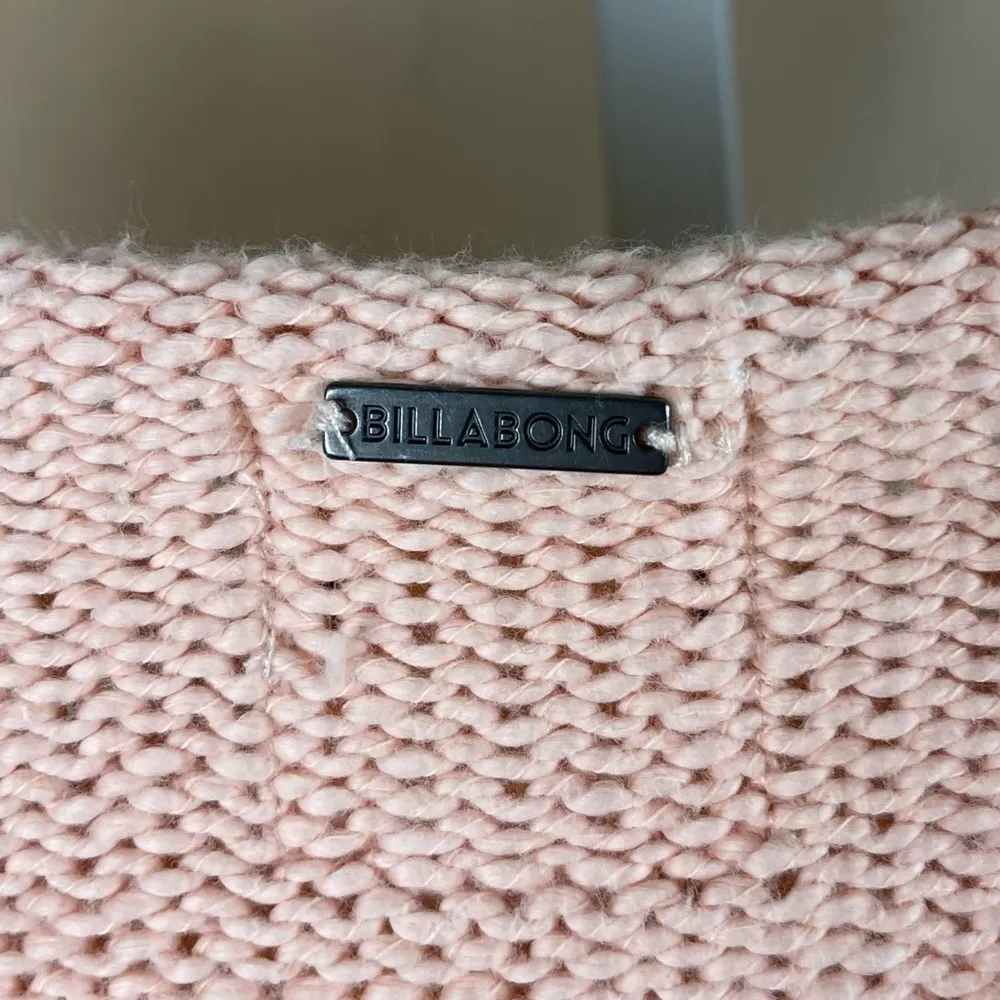 Billabong Size Large Seeing Stripes Sweater Pastel Colorblock Beachy Boho Hippie - Image 10