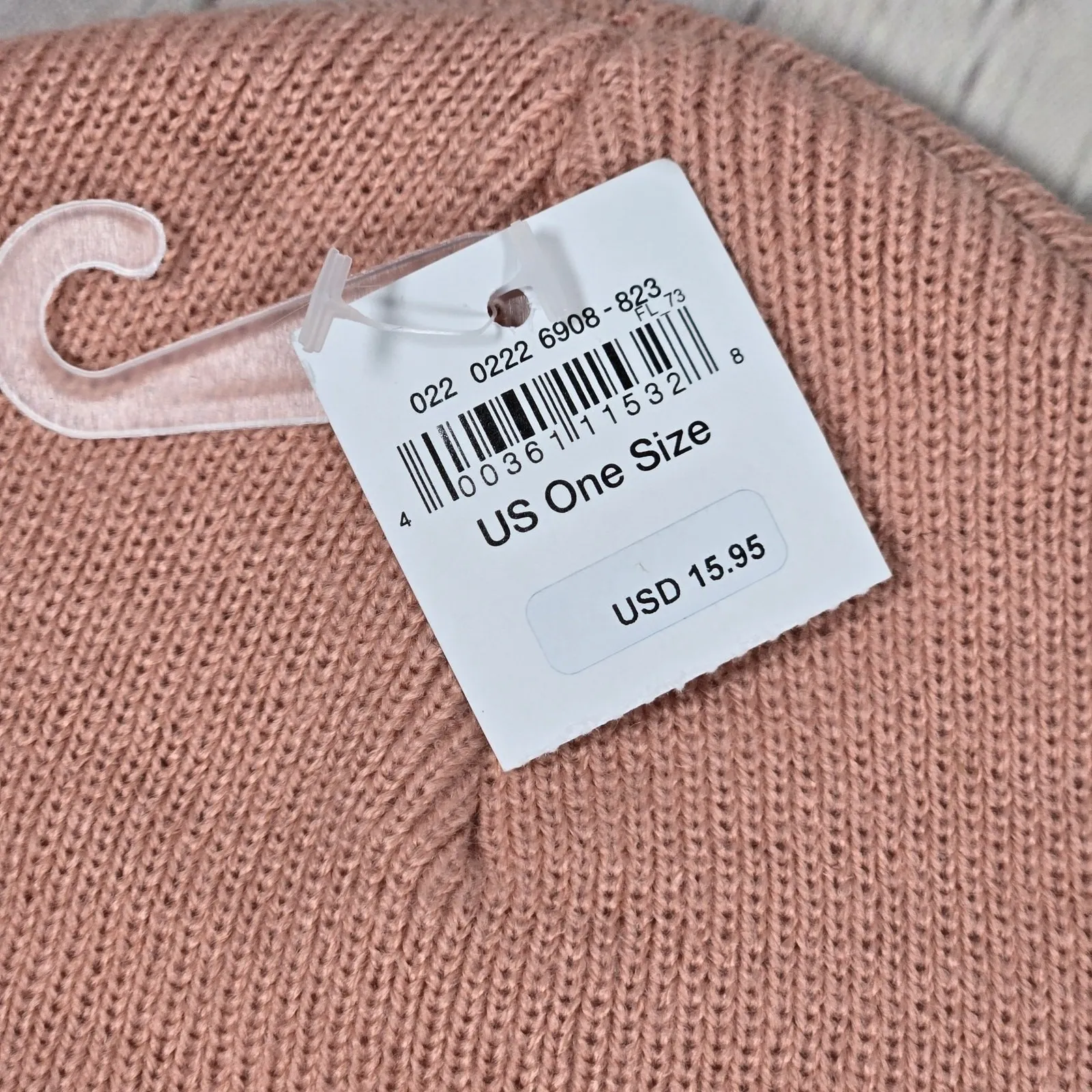 American Eagle AE‎ Workwear Beanie in Peach One Size NWT - Image 3