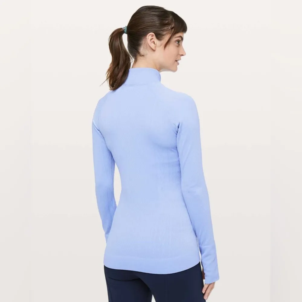NWOT LULULEMON Rest Less Mock Neck | Size: 6 | Hydrangea Blue - Image 3