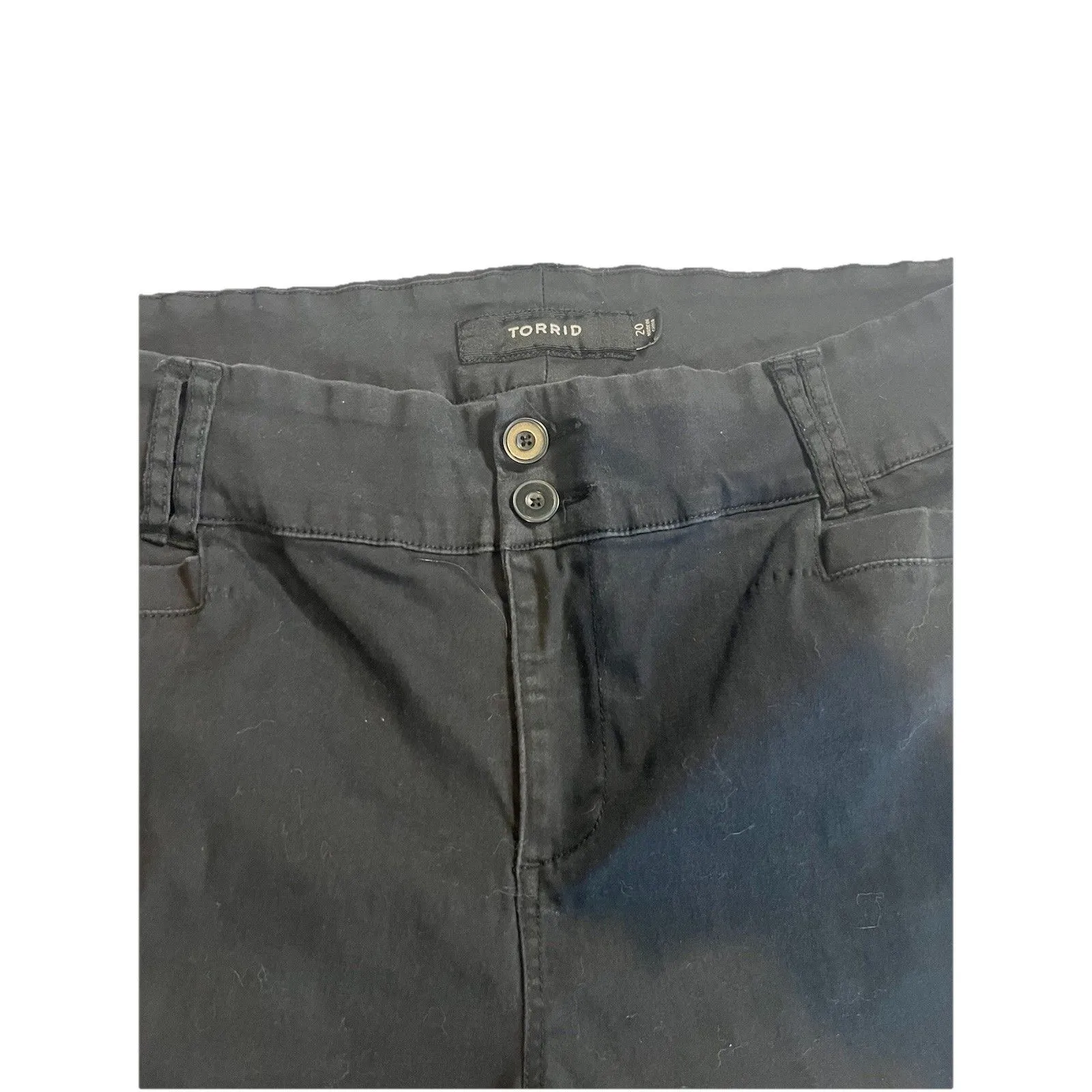 Torrid Black Shorts Size 20 Stretch Mid Rise Cuffed - Image 6