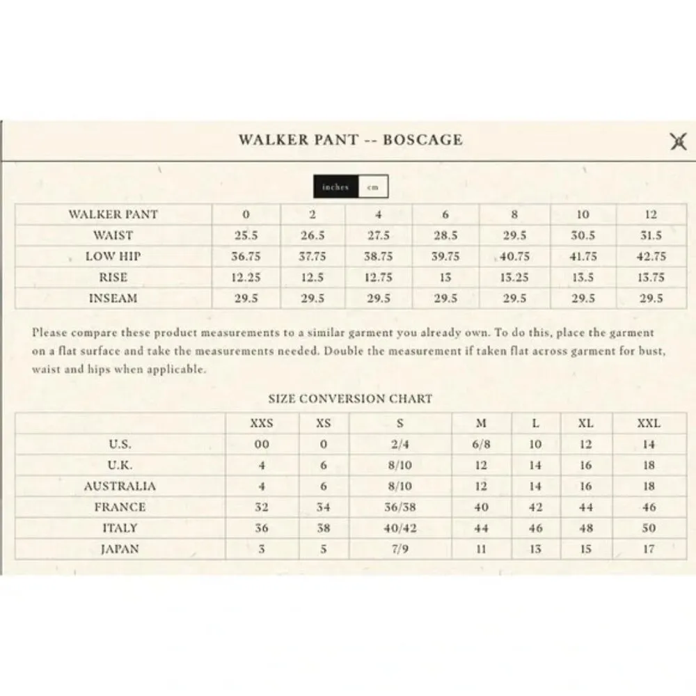 πDOENπ Walker Pant ~ Barrel Leg Button Fly Pants Boscage 12 NWT Brown - Image 8