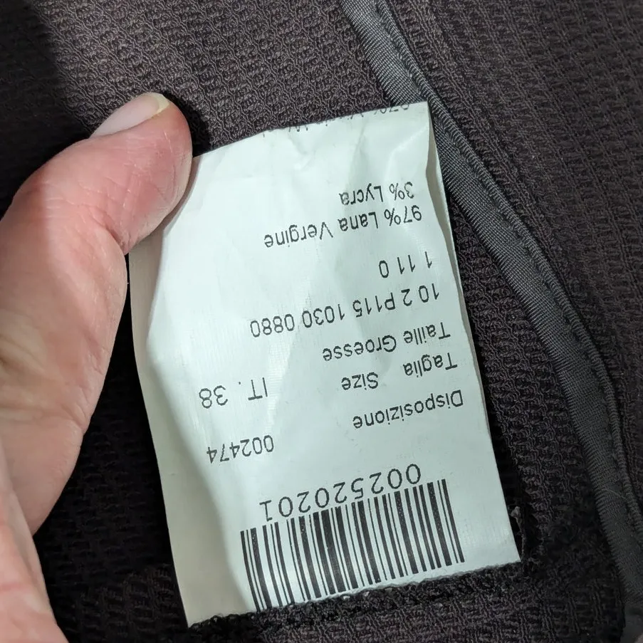 Piazza Sempione Brigitte Wool Trousers Pants Chocolate Brown Corpcore Workwear - Image 6