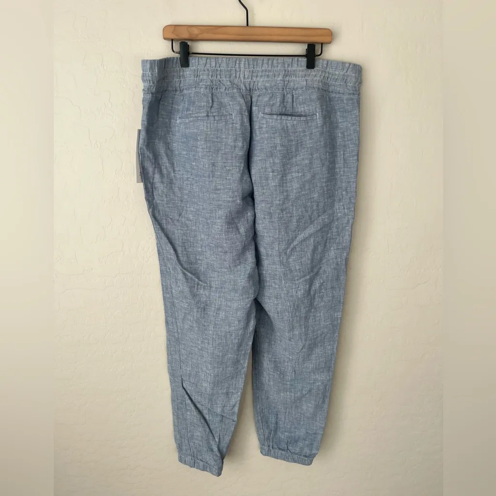 NWT Athleta Cabo linen joggers chambray blue 16 - Image 6