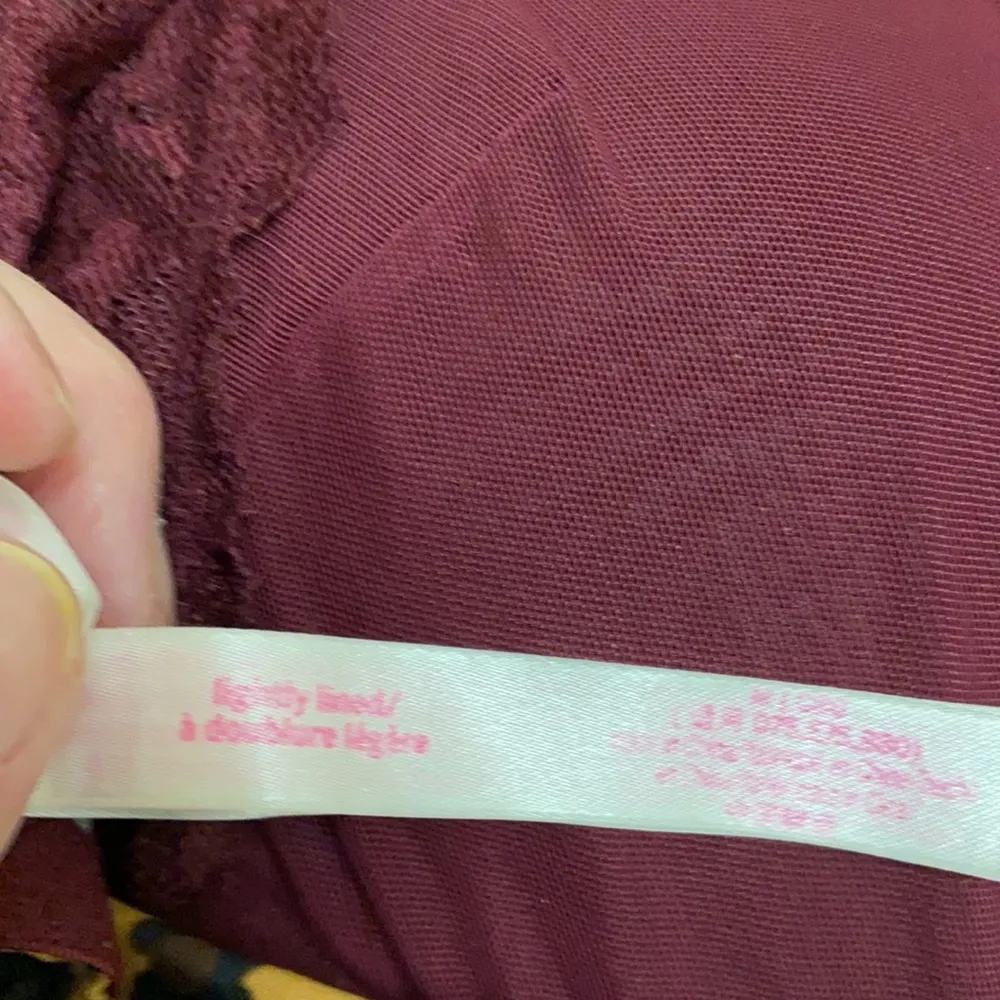 PINK maroon/ animal print bra - Image 4