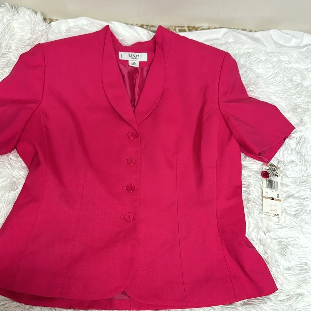 NWT  skirt suit 12p fuchsia Hot pink knee length office Siren Girl Core - Image 9