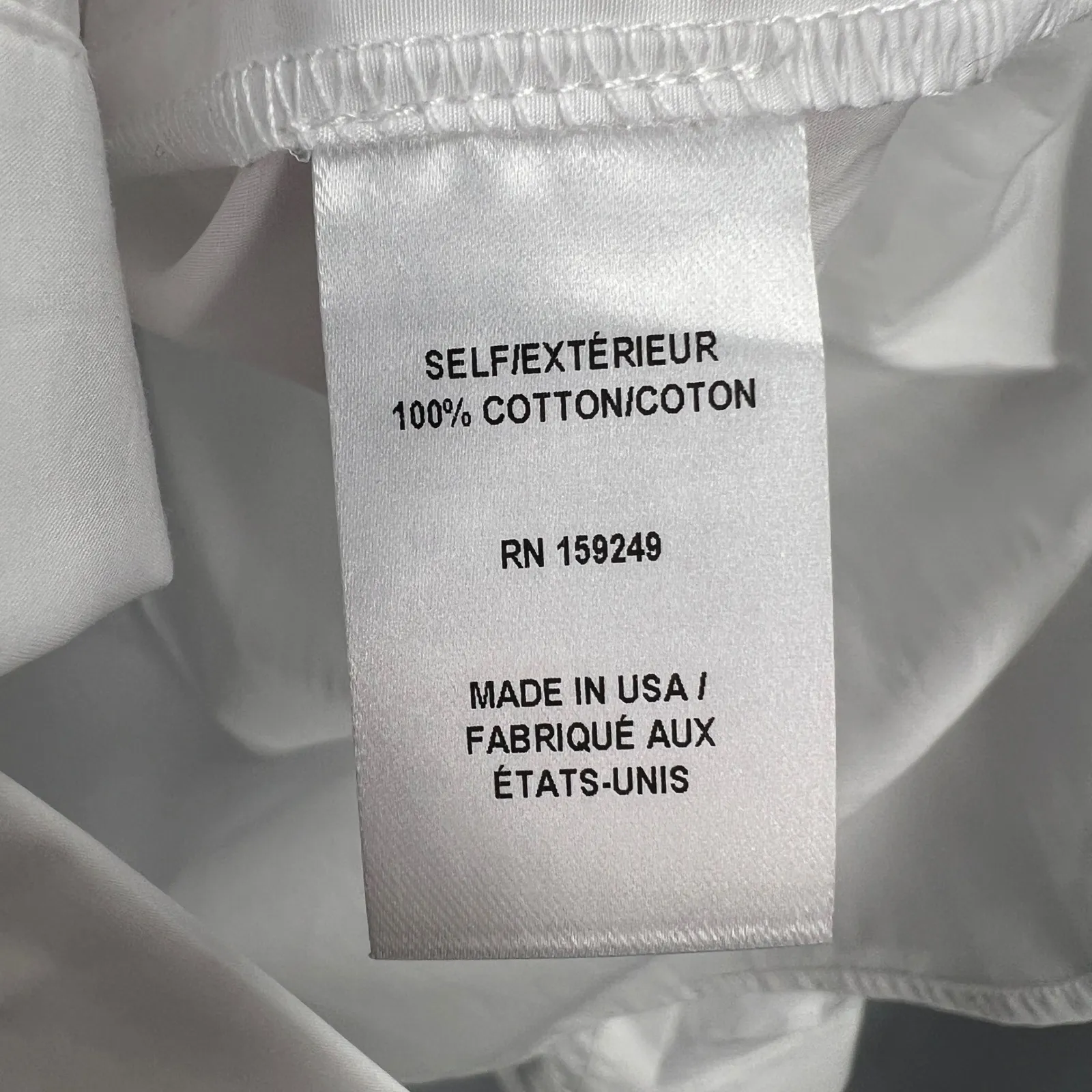 TWP Boyfriend Shirt White Cotton Made in USA Size Small New - Image 7