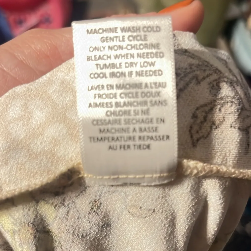 New LOVEFIRE FLORAL PRINT FAUX WRAP MAXI DRESS SZ 3X Tan - Image 4