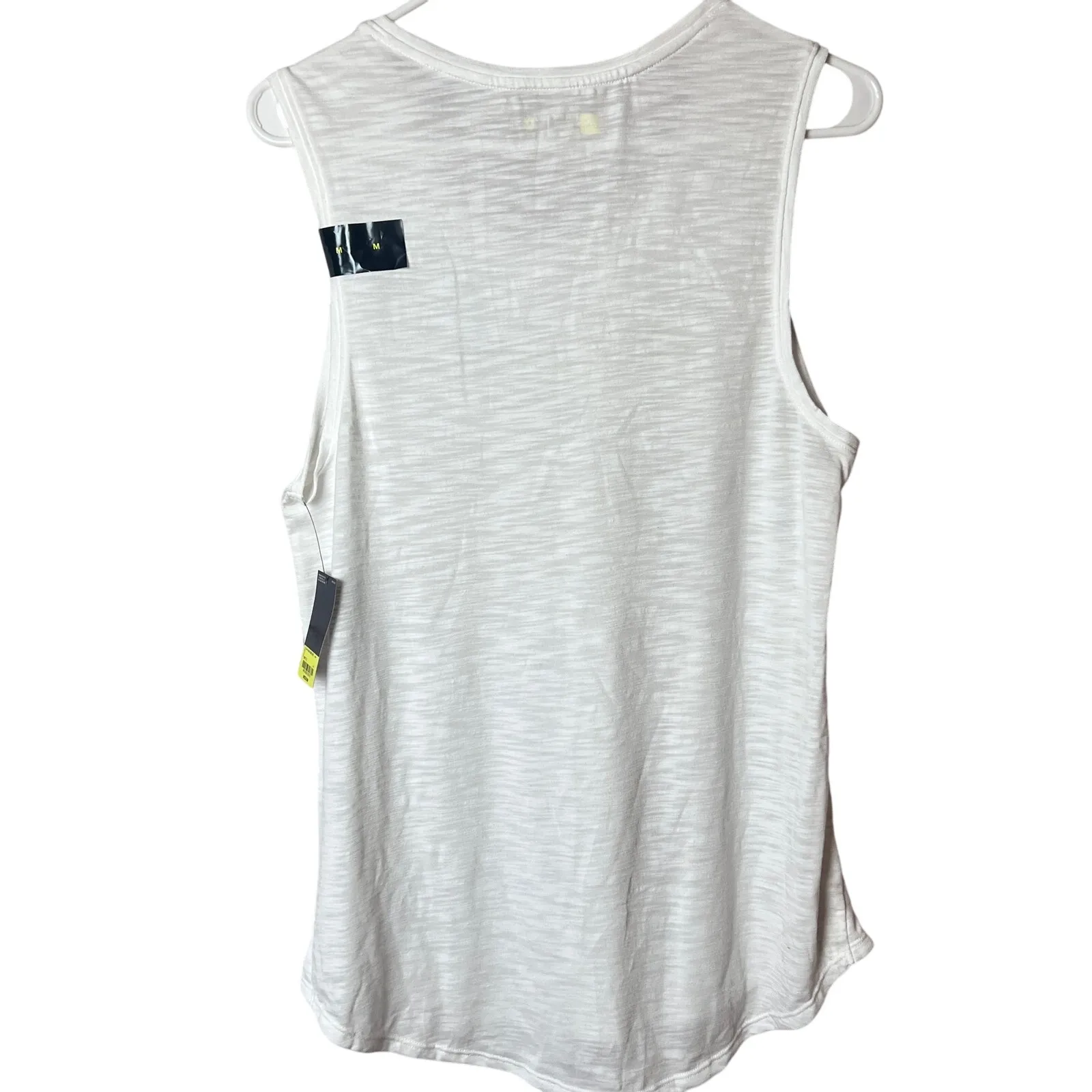 Xersion Women's White Sleeveless with Gold Details Athletic Workout Tank Sz M - Image 2