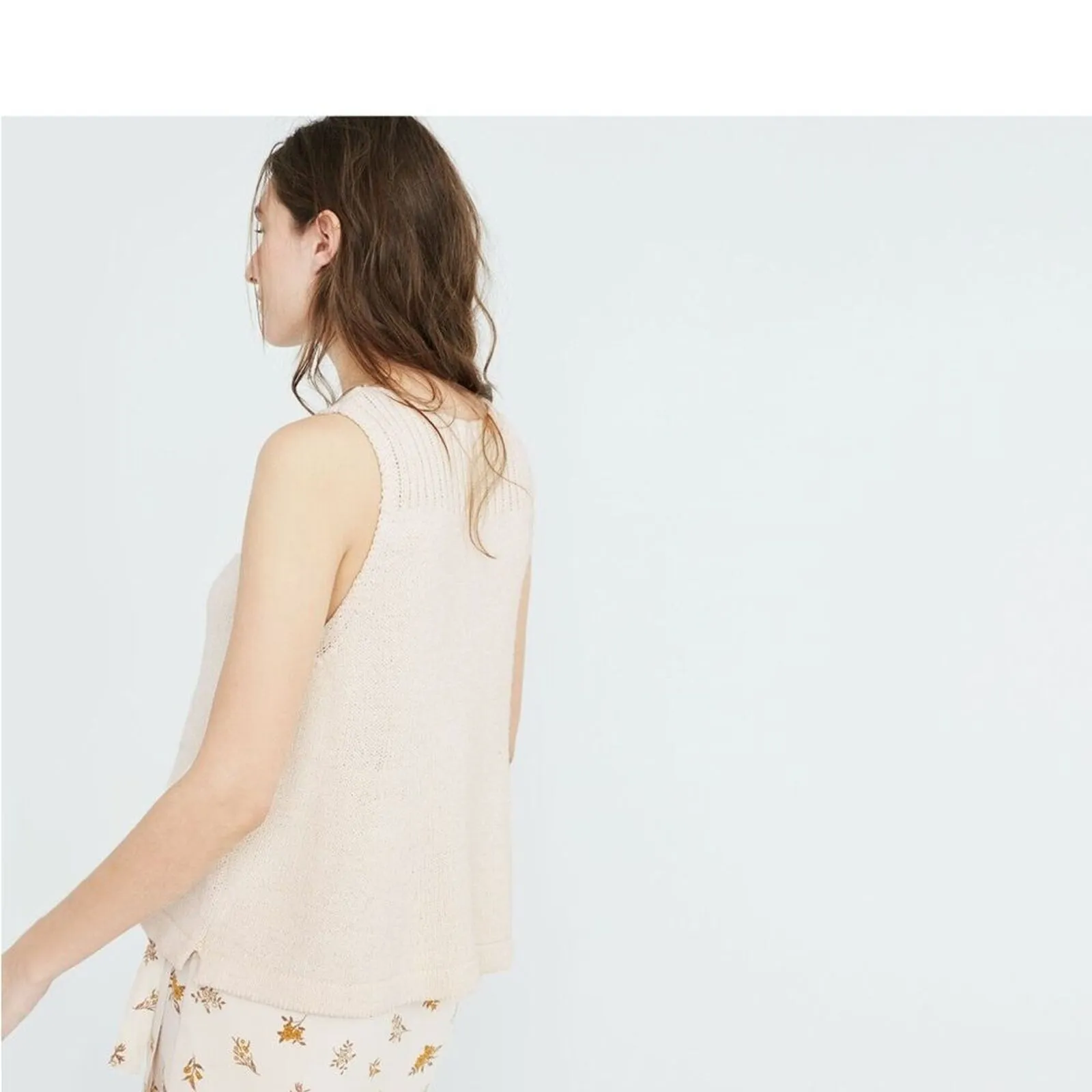 super cute  y2k‎ EUC Women’s Madewell Sunsetter Sweater Tank-S - Image 3